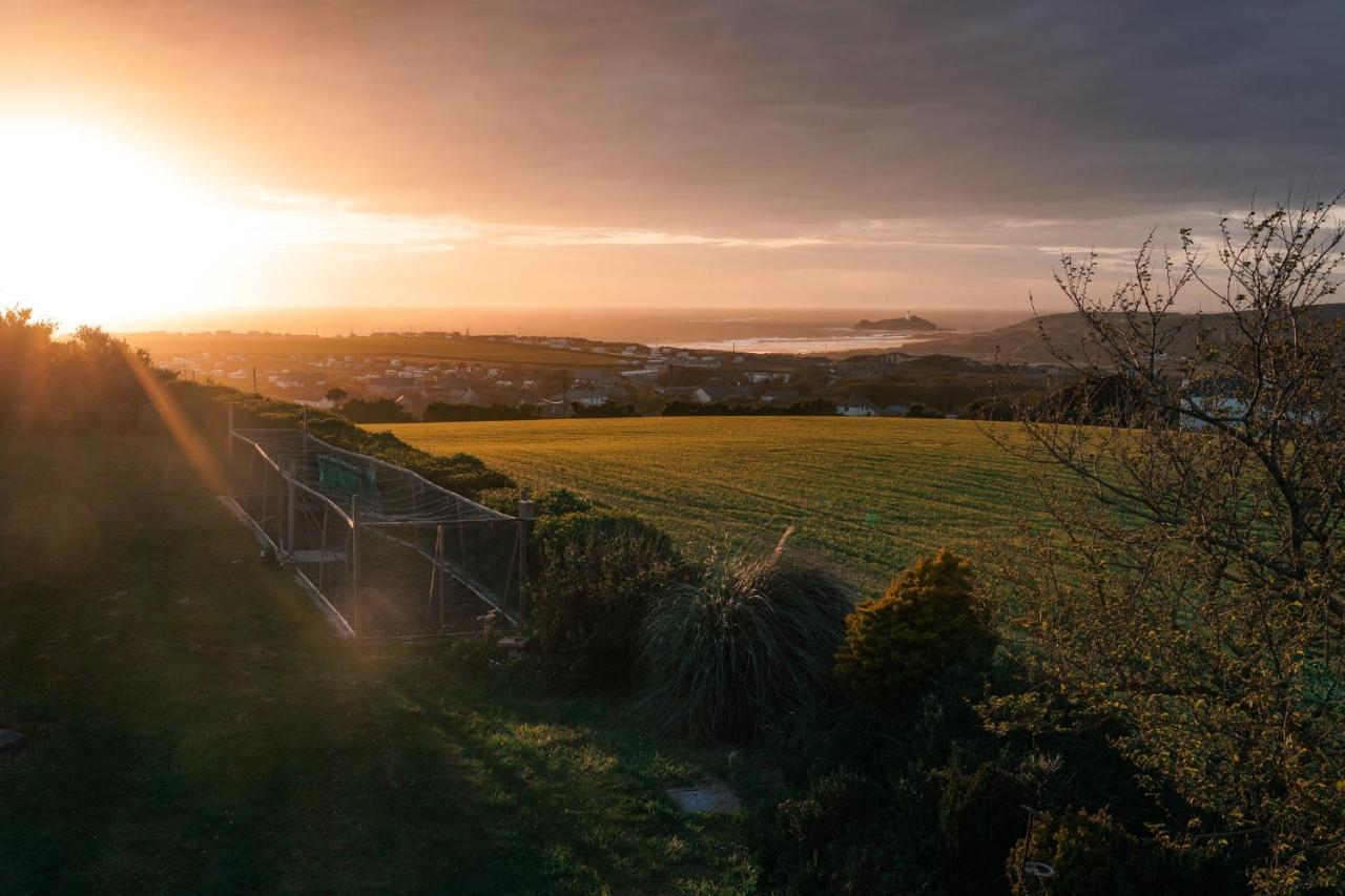 Spacious Sea-View Apt. Overlooking St Ives Bay Gwithian Buitenkant foto
