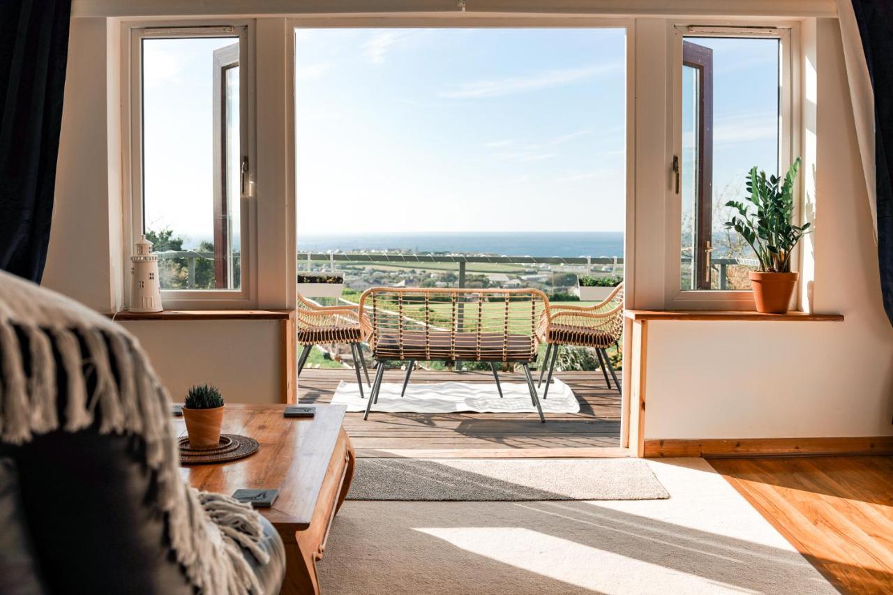 Spacious Sea-View Apt. Overlooking St Ives Bay Gwithian Buitenkant foto