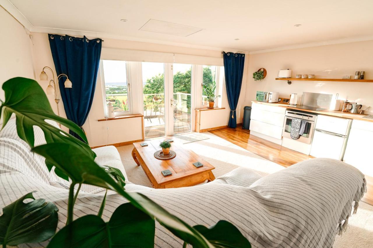Spacious Sea-View Apt. Overlooking St Ives Bay Gwithian Buitenkant foto